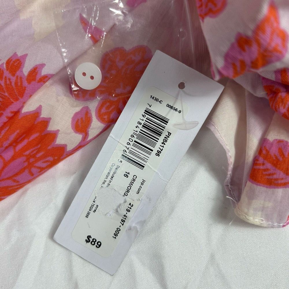 Premier Amour Womens Short Sleeve Floral Fit +‎ Flare Dress Pink Orange 16 NWT - Picture 8 of 13